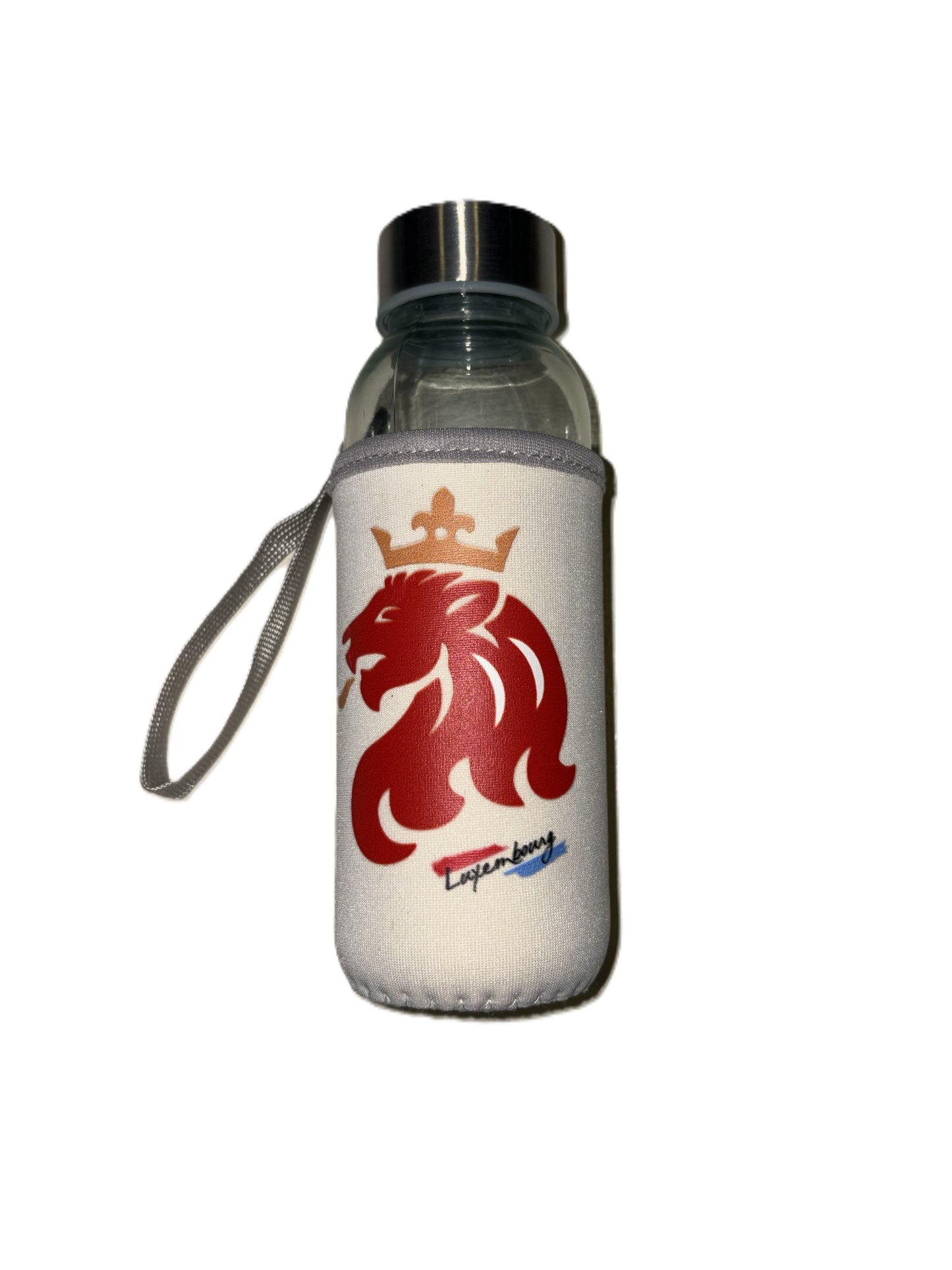 Drinking Bottle Glass with Neoprene Sleeve / Luxembourg Collection