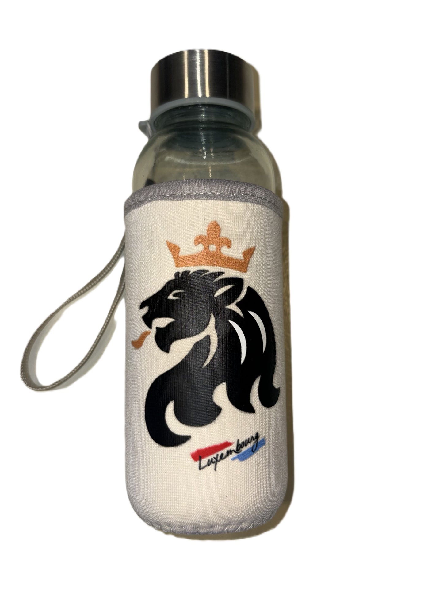 Drinking Bottle Glass with Neoprene Sleeve / Luxembourg Collection