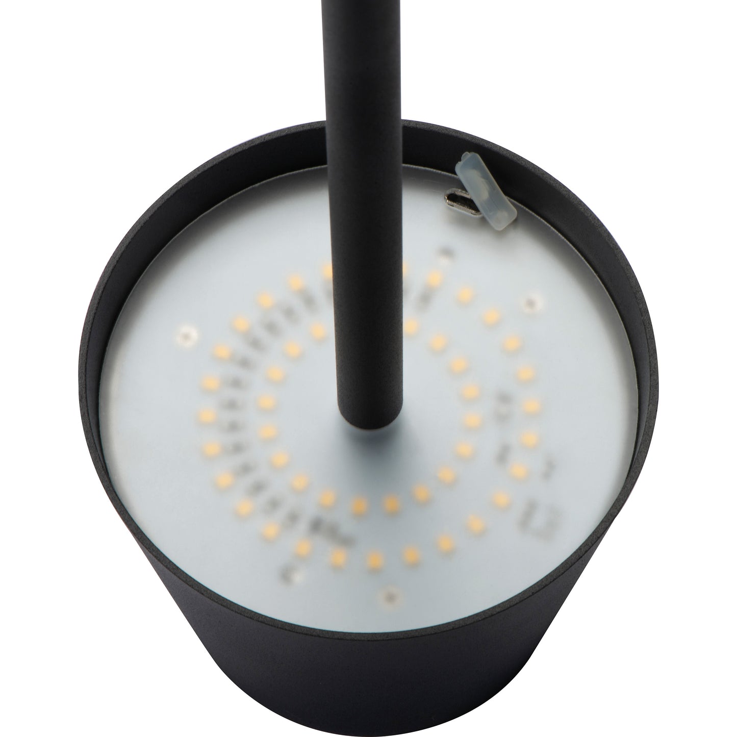 Table lamp in high-quality aluminum, with rechargeable battery