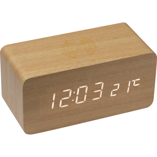 Desk Clock with Wireless Charger