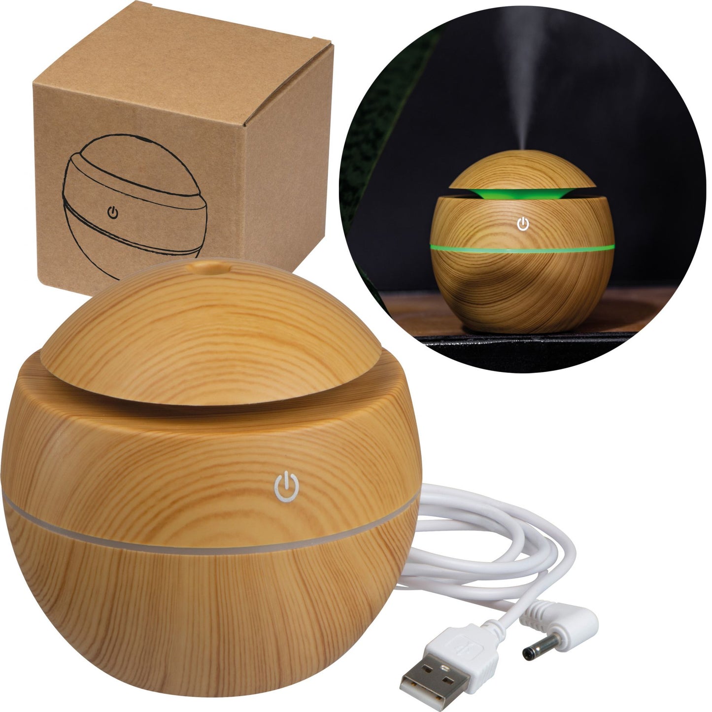 Humidifier and Aroma with color changing LED light