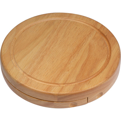 Cheese board with utensil