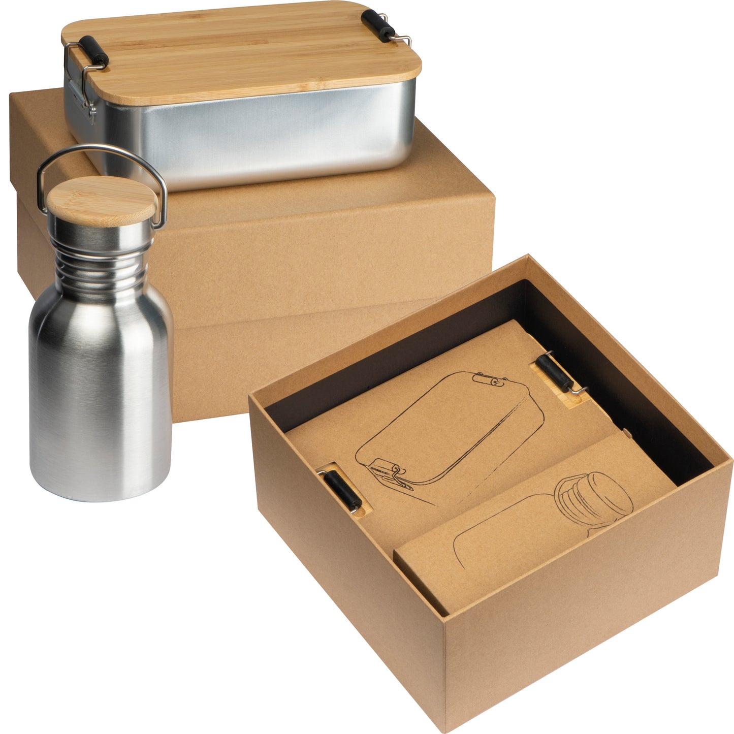 Lunchbox with Drinking Bottle -Set