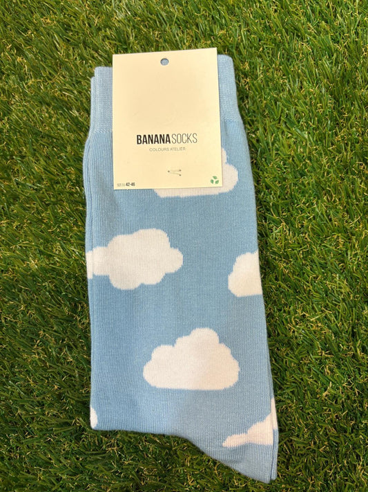 Banana Sock - Blue Clouds